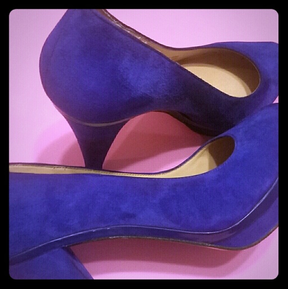 Gianni Bini Shoes - Gianni Bini Blue Suede leather Pumps